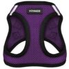 Breathe Easy Air Mesh Harness for Small Medium Dogs, Walks, Reflective, Secure, Purple