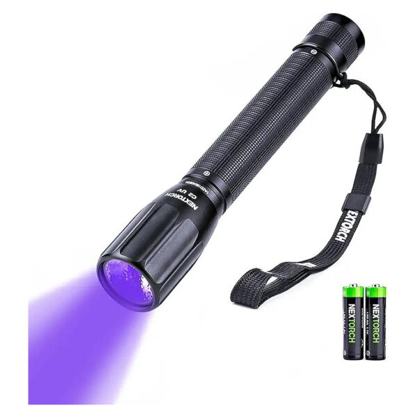 Bright 405nm UV Black Light Flashlight for Detecting Invisible