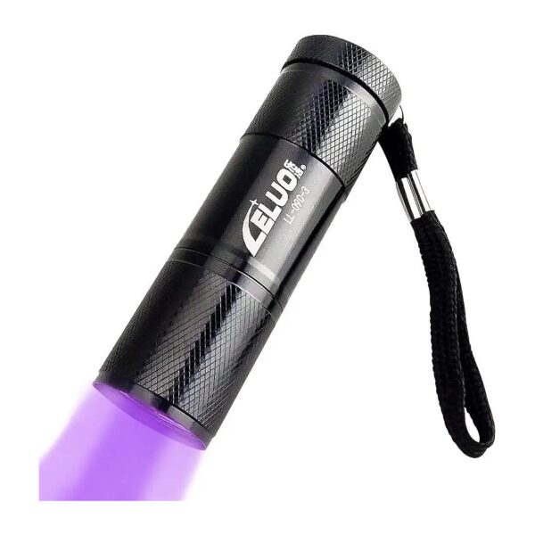 Bright Black UV Flashlight for Pet Stain Detection and Bed Bug Infestations