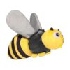 Bright Color Bee Dog Chew Toy with Sound Paper and Rubber Plush