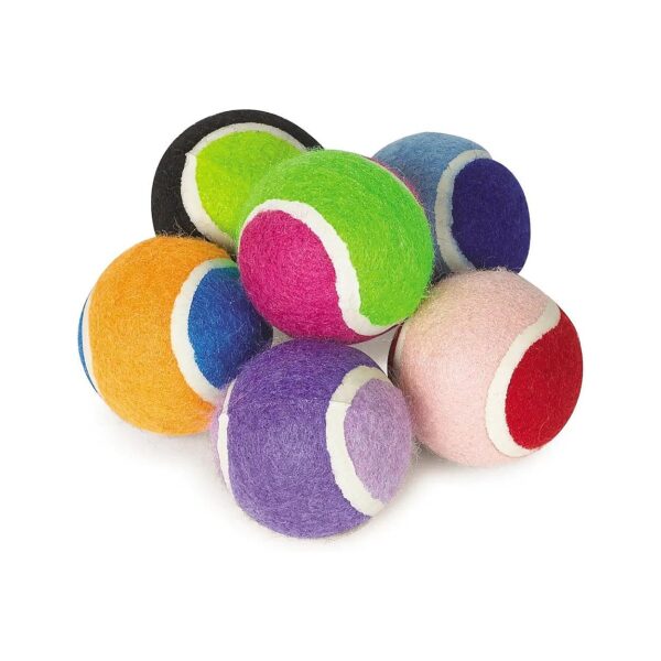 Bright Color Mini Tennis Balls for Small Dog Breeds in Compact Easy-to-Carry Packs