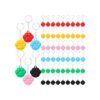 Bright Happiness 72 Pcs Paw Print Keychains for Pet Birthday Party Decorations and Gifts