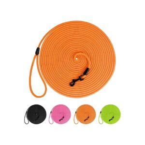 Bright Orange Leash for Small to Extra Large Dogs with Quick Release and No Pull Training