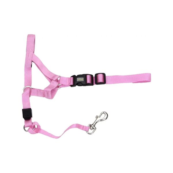 Bright Pink Nylon Dog Head Halter in X-Small Size for Dog Walking and Training