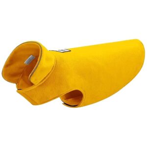 Bright Yellow Small Dog Reflective Jacket for Safe and Stylish Winter Walks