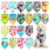 Bright and Cheerful Dog Bandanas with Summer-Themed Prints for Cats and Dogs