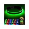 Brightly Glowing LED Adjustable Dog Collar for Nighttime Visibility