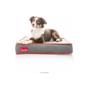 Brindle Orthopedic Pet Bed with Memory Foam and Machine Washable Waterproof Cover