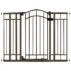 Bronze-Coated Metal Safety Gate for Pet and Baby Containment