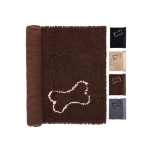 Brown Dog Bed Mats 30x60 Inches Soft Microfiber Chenille Area Rugs Pet Dwelling Rugs