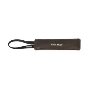 Brown Grain Leather Dog Bite Tug 28x7cm Strong Passionate Bite Material