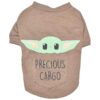 Brown Star Wars Pet Apparel with Mandalorian Precious Cargo Design for Medium Dogs