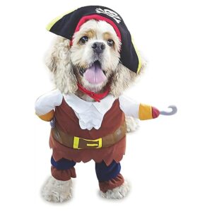 Brown XS Dog Pirates of the Caribbean Costume with Hat and Accessories