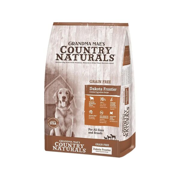 Buffalo Meal Based Grain-Free Dog Food for Large Breed Puppies and Adults