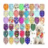 Bulk Dog Bandanas for Pet Lovers Adjustable Soft Cotton Patterned Bandanas for Dogs Cats