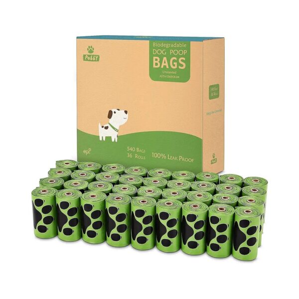 Bulk Dog Poop Bags 540 Count 36 Rolls 15 Bags Per Roll