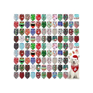 Bulk Soft Breathable Christmas Dog Scarves for Dog and Cat Accessories