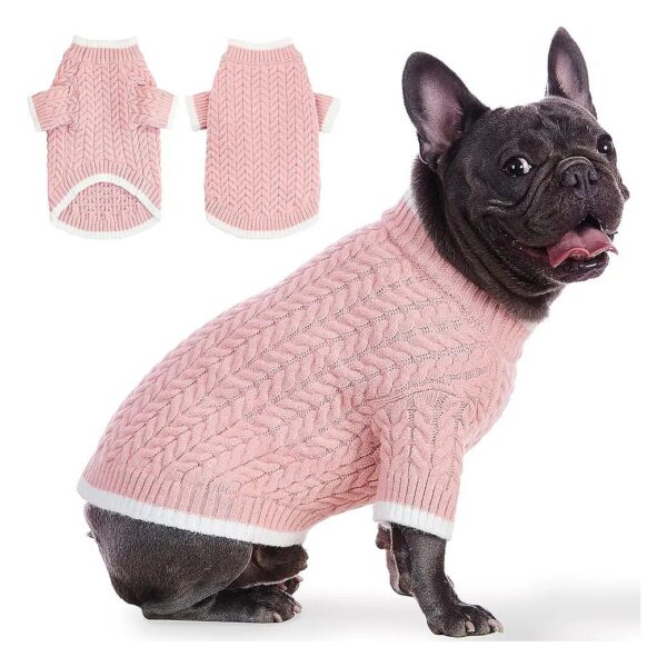 Bulldog, Dachshund Sweaters for Small Medium Pets, Perfect for Winter