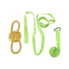 Bungee Dog Tug Toy for Dogs with Cotton Textile Material and Hanging Tether