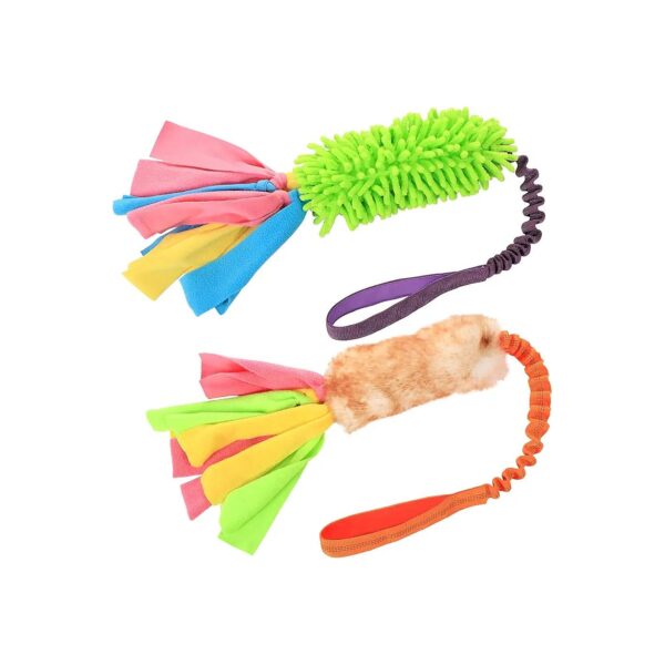 Bungee Rope Tug Toy for Small Medium Large Dogs with Multiple Textures