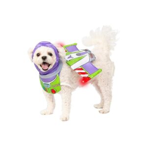 Buzz Lightyear Pet Costume Accessory with Light-Up Jetpack and Headpiece