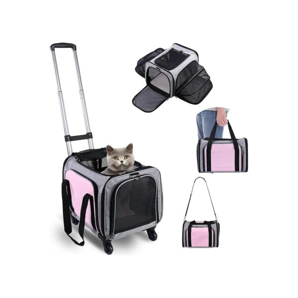 Cabin-Friendly Pet Carrier with Wheels