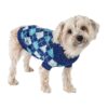 Cable Knitted Dog Sweater with Turtle Neck for Fashionable Pet Wear