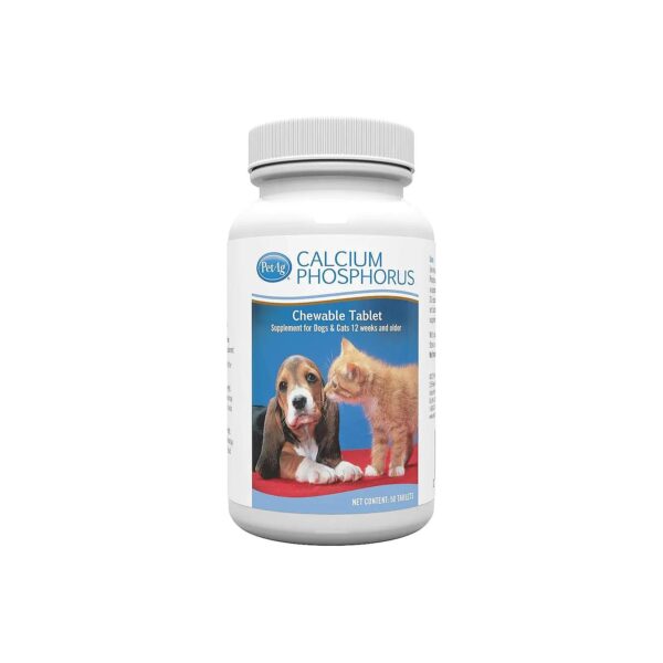 Calcium Phosphorus Supplement Tablets for Dogs and Cats Over 12 Weeks