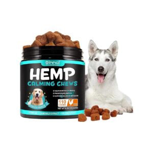 Calming Chews for Dogs Relieve Stress and Separation Anxiety with Hemp Oil