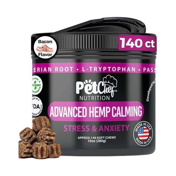 Calming Chews for Dogs with Separation Anxiety, Stress, and Hyperactivity Relief