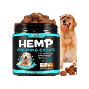 Calming Chews for Dogs with Thunderstorm Anxiety Relief and Natural Ingredients