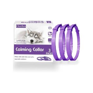 Calming Collar for Dog with 3 Pack Pheromone Solutions to Reduce Anxiety and Stress