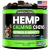 Calming Natural Dog Treats Made with Hemp Oil Valerian for Anxiety Reduction in Pets