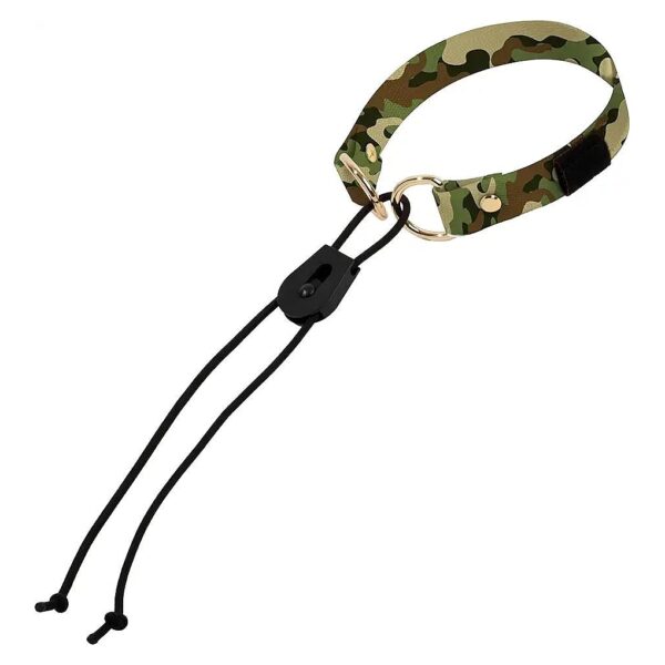 Camo Dog Collar Strap Replacement with Bungee for Easy Wearing