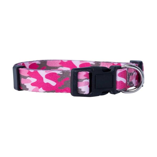 Camo Dog Collar for Small to Medium-Sized Dogs Pink in Color