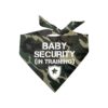 Camouflage Dog Bandana for Baby Shower Announcement USA Made