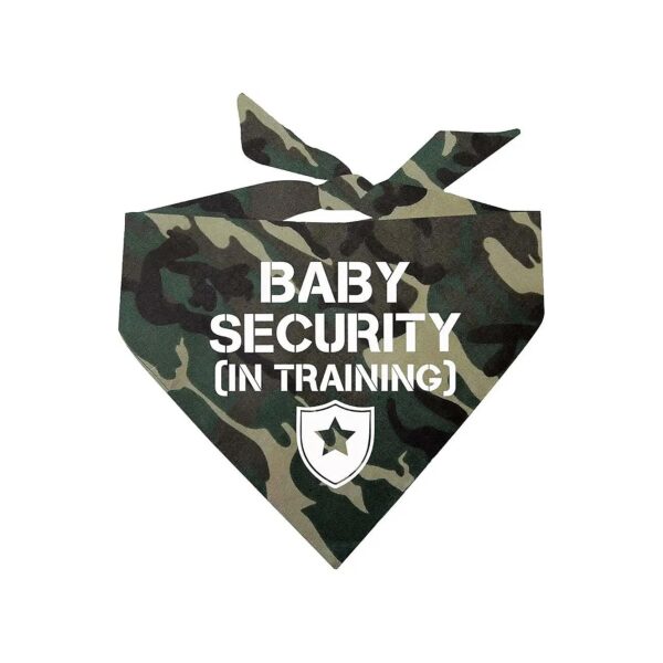 Camouflage Dog Bandana for Baby Shower Announcement USA Made