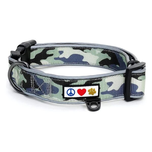 Camouflage Grey Nylon Dog Collar for Small Puppies and Breeds Puppy Collar