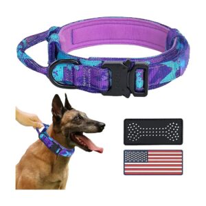 Camouflage Pattern and Metal Buckle for Large and Medium Dogs