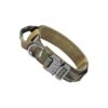 Camouflage Patterned Tactical Dog Collar with Adjustable Size and Heavy Duty Metal Buckle