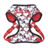 Canvas Dog Harness with Red Snoopy Cartoons for Small Dogs and Comfort