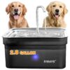 Capacity Dog and Cat Water Fountain with SUS304 Stainless Steel Bowl and Filter