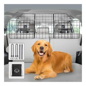 Car Dog Barrier for Trunk Cargo Area with Universal Fit and Adjustable Straps