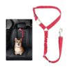 Car Headrest Seat Belt for Small Medium Large Dogs and Cats with Metal Buckles