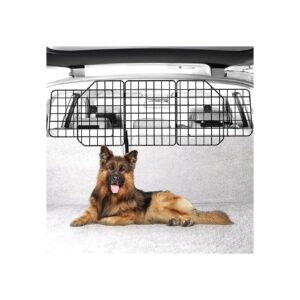 Car Pet Barrier Heavy-Duty Adjustable Steel Wire Dog Gate for SUVs, Cars, Trucks