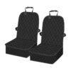 Car Seat Cover for Dogs Cats Universal Fit Black Waterproof 2 Pack