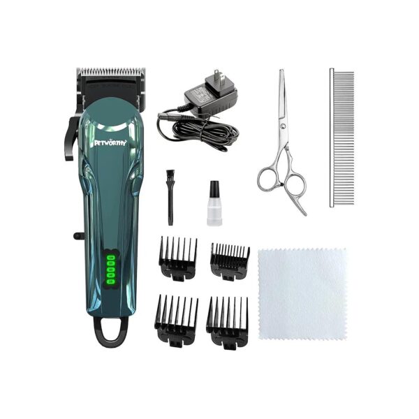 Carbon Dog Clippers with Cloth Grooming Kit for Heavy Thick Hair Coats