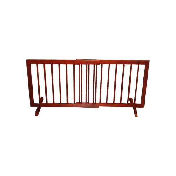 Cardinal Style Short Gate for Small Dogs 20 Inches Tall Walnut Finish