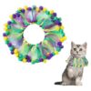 Carnival Party Costume Collar with Pompon Ball Scarf for Dogs Cats Animal Parties