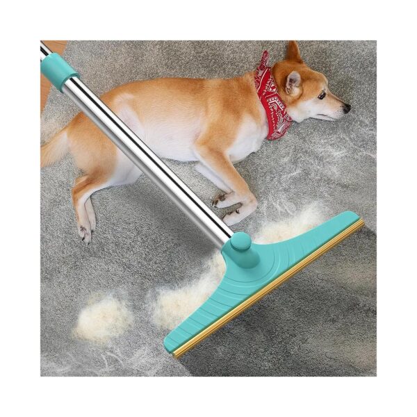 Carpet Rake for Pet Hair Removal, 45" Long Handle Advanced Lint Remover Scraper